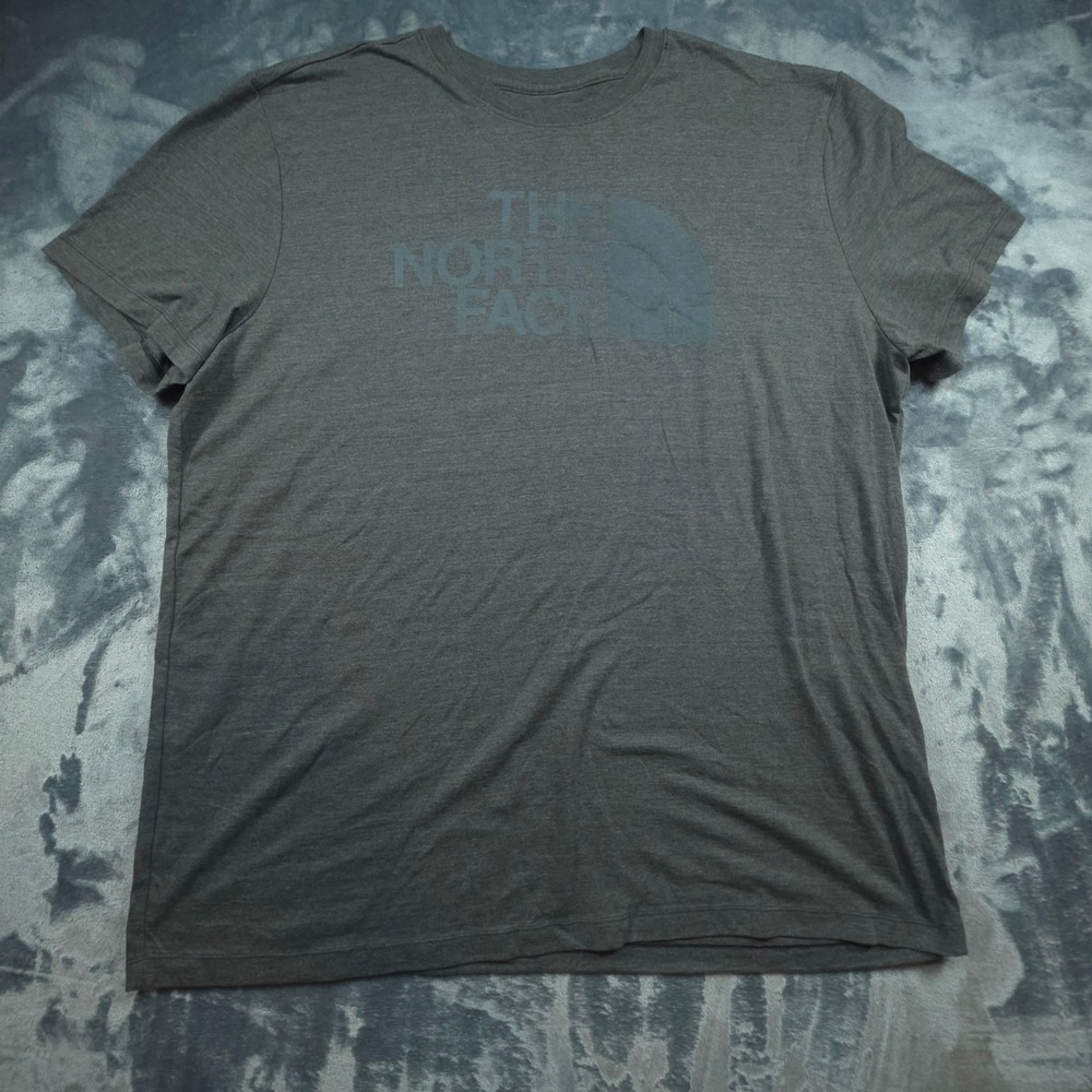 The North Face Mens XXL Charcoal Grey Logo Graphic Short Sleeve T-Shirt